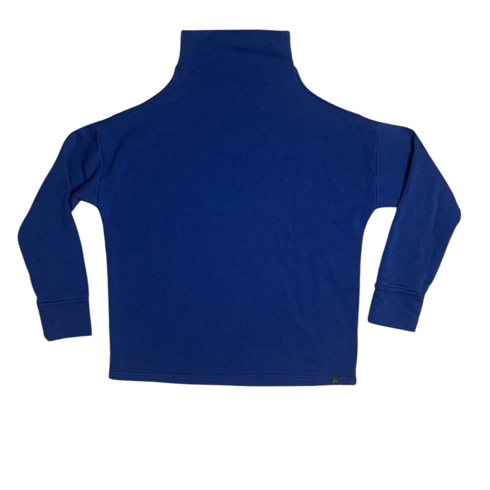 Varley Blue Cold Shoulder Pullover Sweatshirt Wom… - image 1
